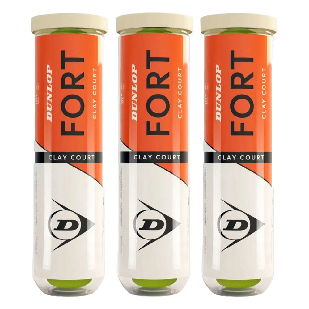 Dunlop Fort Clay Court 4 Ball (Dozen)