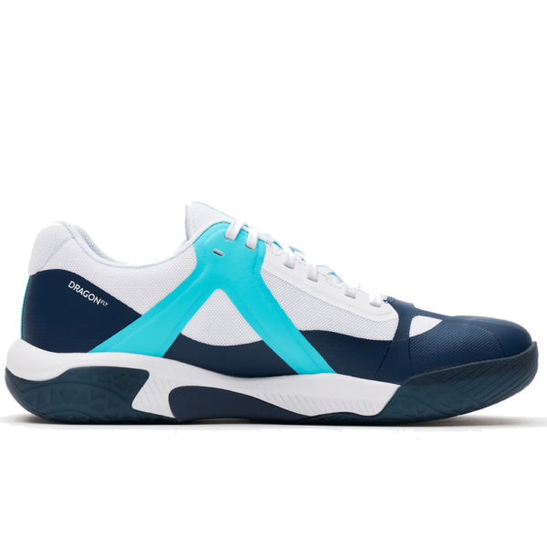 Kanso Unisex Dragonfly Indoor Court Shoe (White/Blue) (2024)