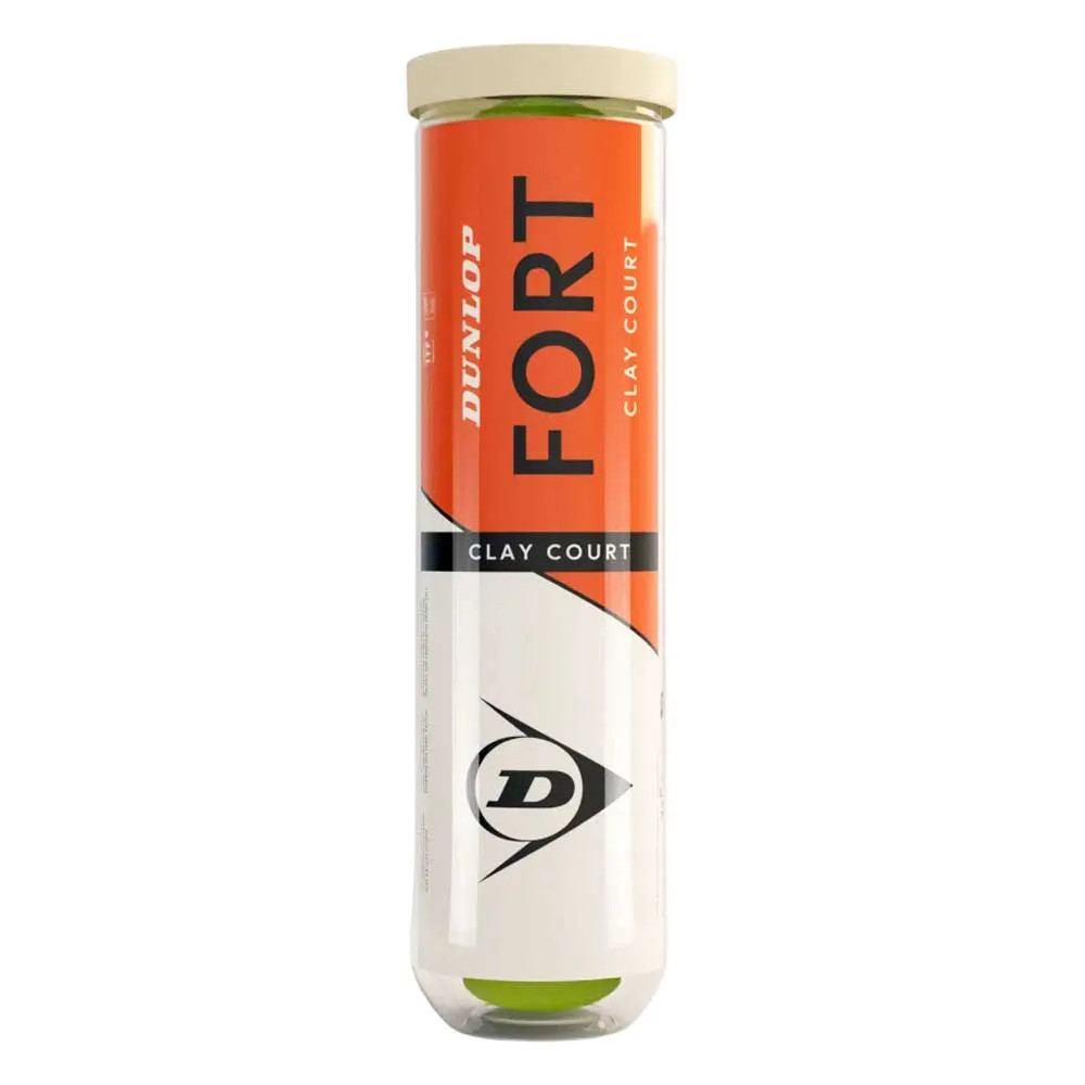 Dunlop Fort Clay Court 4 Ball (Single Tube)