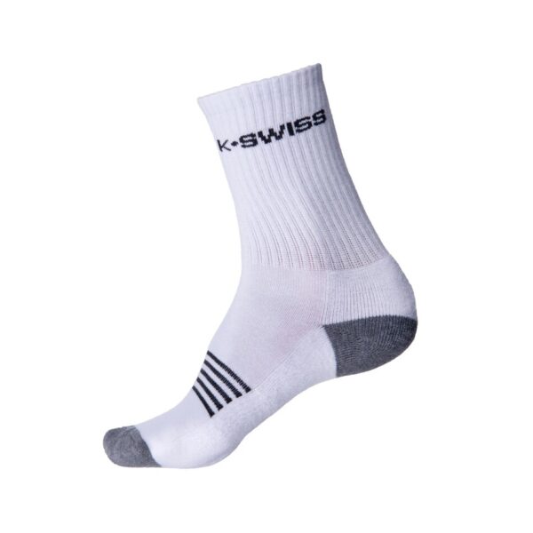 K-Swiss Men's Crew Socks (White) (3 Pack)