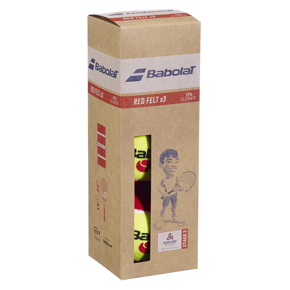 Babolat Red Felt Ball (3 Pack)
