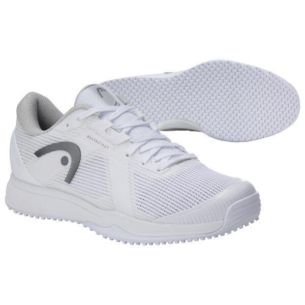 Head Womens Sprint Pro 4.0 Grass Court Shoe (White/Grey) 2025