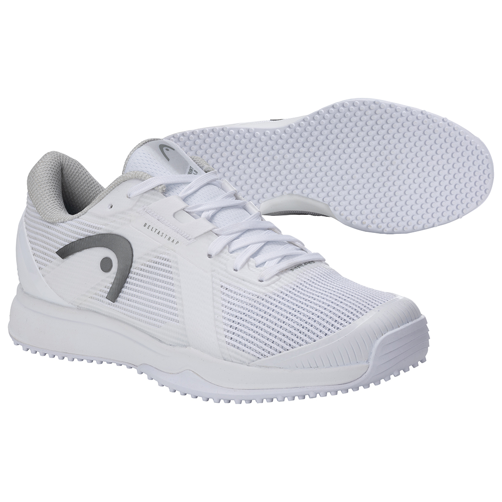 Head Womens Sprint Pro 4.0 Grass Court Shoe (White/Grey) 2025