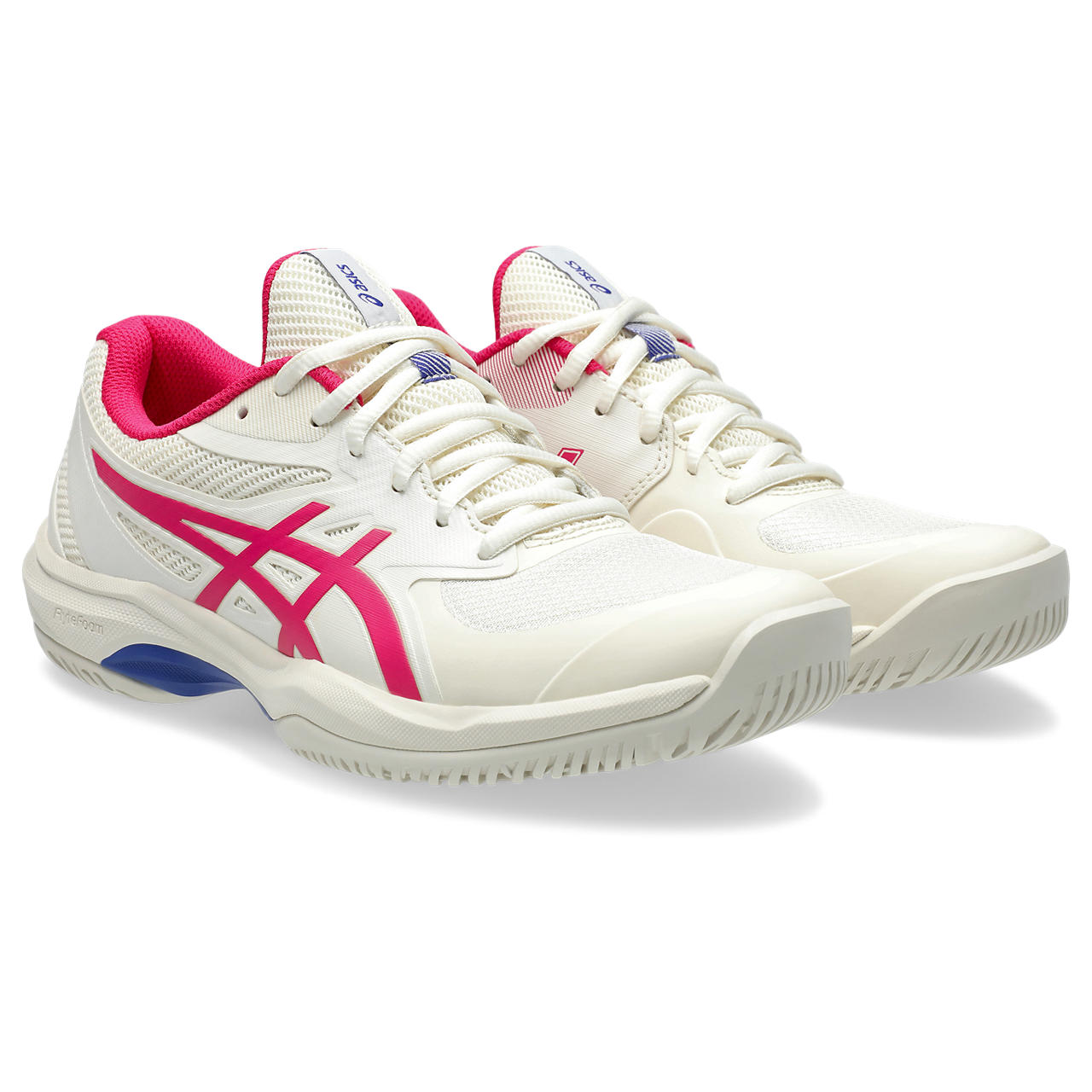 Asics Womens Game FF All Court Shoe (Cream/Bright Rose) 2025