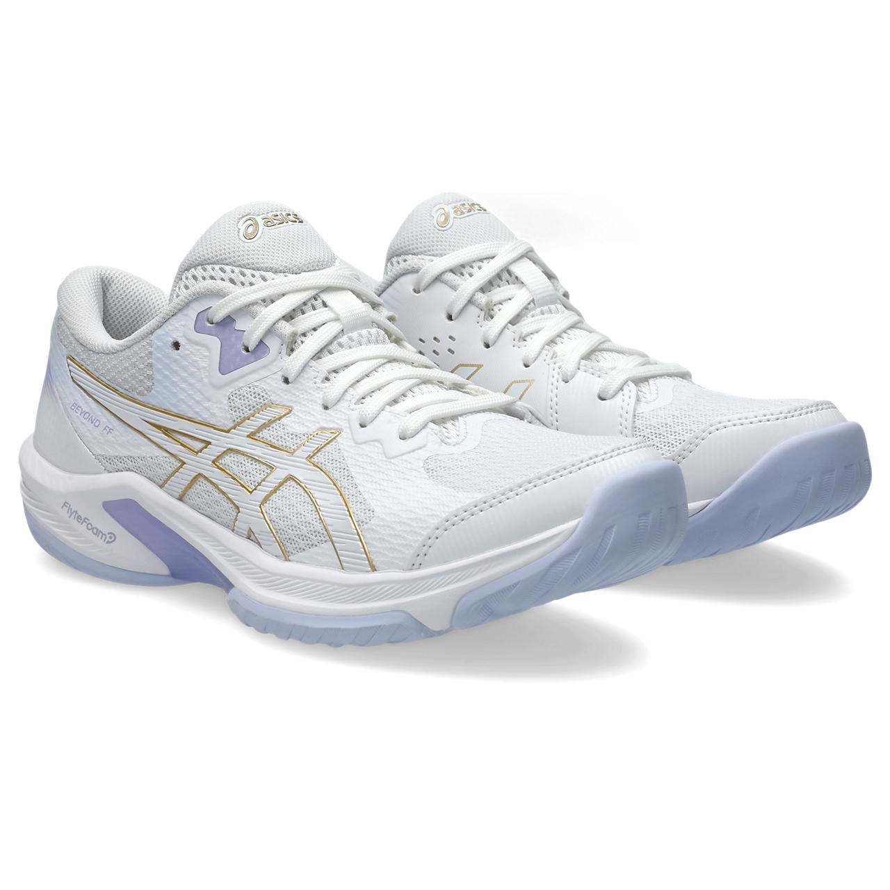 Asics Womens Beyond FF Indoor Shoe (White/Champagne) 2025