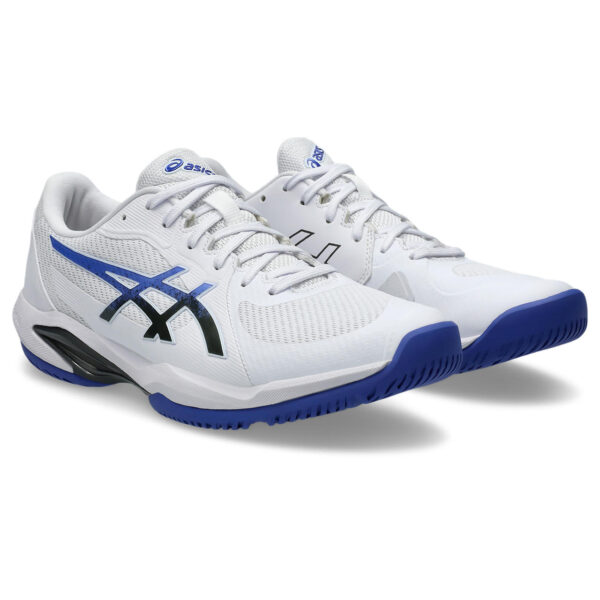 Asics Mens Solution Swift FF 2 All Court Shoe (White/Dark Cobalt) 2025