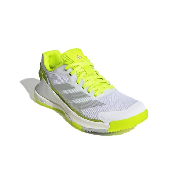 Adidas Womens Crazyquick LS Padel Shoes (Lucid Lemon/Silver Met/Wonder Silver) (2025)