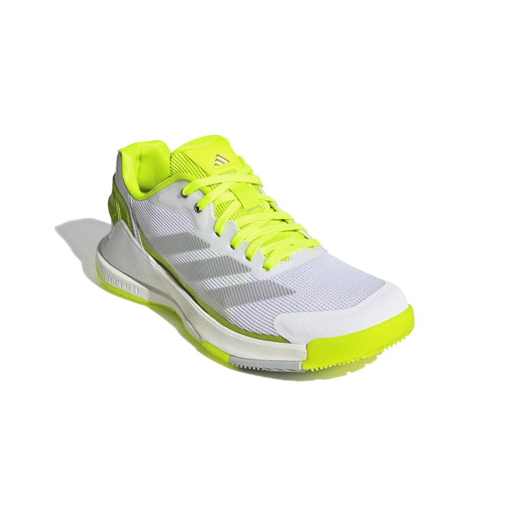 Adidas Womens Crazyquick LS Padel Shoes (Lucid Lemon/Silver Met/Wonder Silver) (2025)