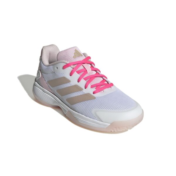 Adidas Junior Ubersonic k All Court Shoes (Off White/Pink) (2025)