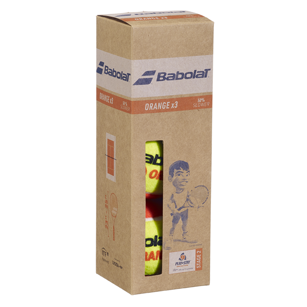 Babolat Orange Tennis Ball (3 Ball Box)