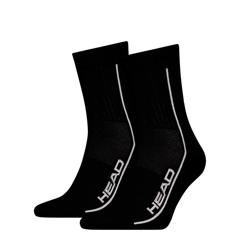 Head Performance Short Crew Socks Black (2 Pack)