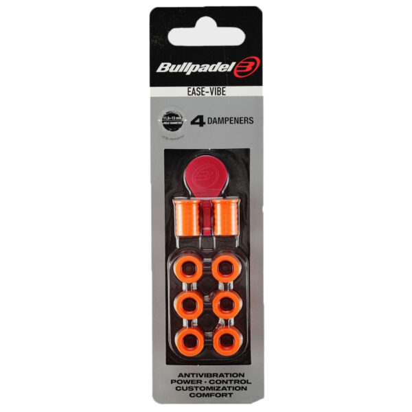 Bullpadel Ease Vibe Orange Dampener - Pack of 4