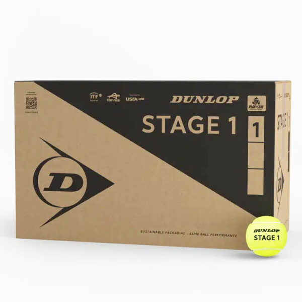 Dunlop Stage 1 (Green) Ball, 6 Dozen Refill Box