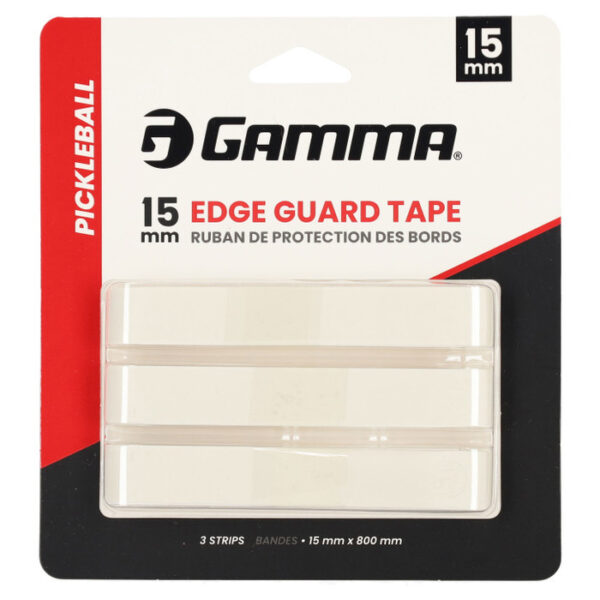 Gamma Pickleball Paddle Frame Protection Tape 3 Pack (White)