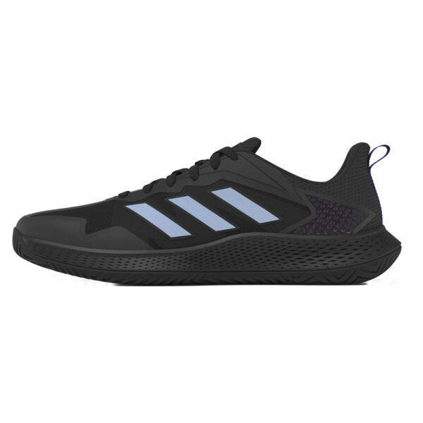 Adidas Mens Defiant Speed Tennis Shoes (Core Black/Blue Dawn/Lucid Fuchsia) - Size 7 UK