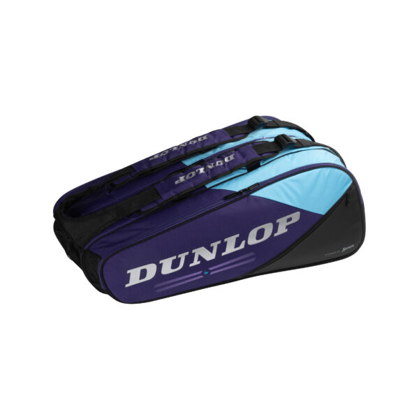 Dunlop FX Performance 12 Racket Bag (2025) (Violet/Black/Cyan)