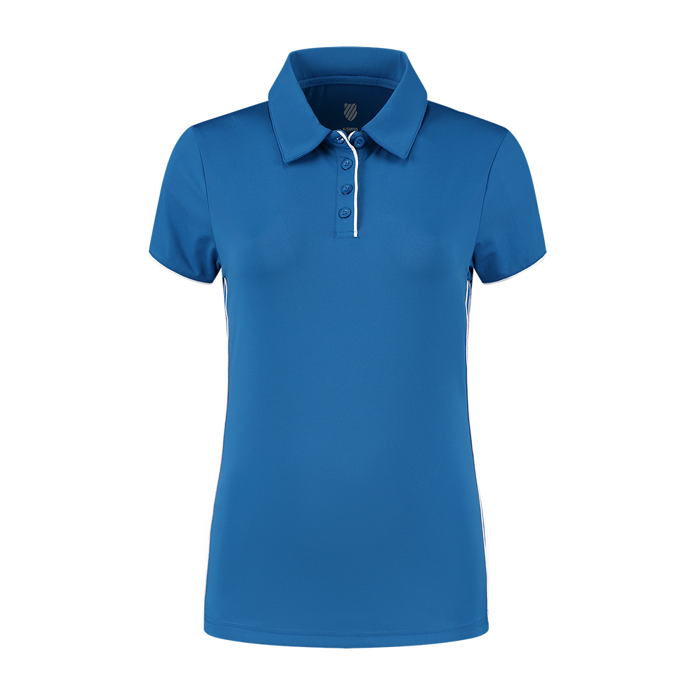 K-Swiss Womens Hypercourt Polo Top 4 (Classic Blue) - Size: Small