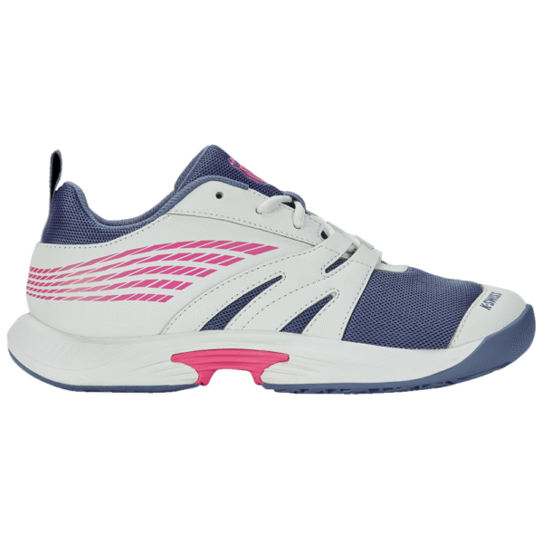 K-Swiss Junior SpeedTrac All Court Shoe (Blue Blush/Blue Blizzard/Carmine Rose) - Size 3.5 UK