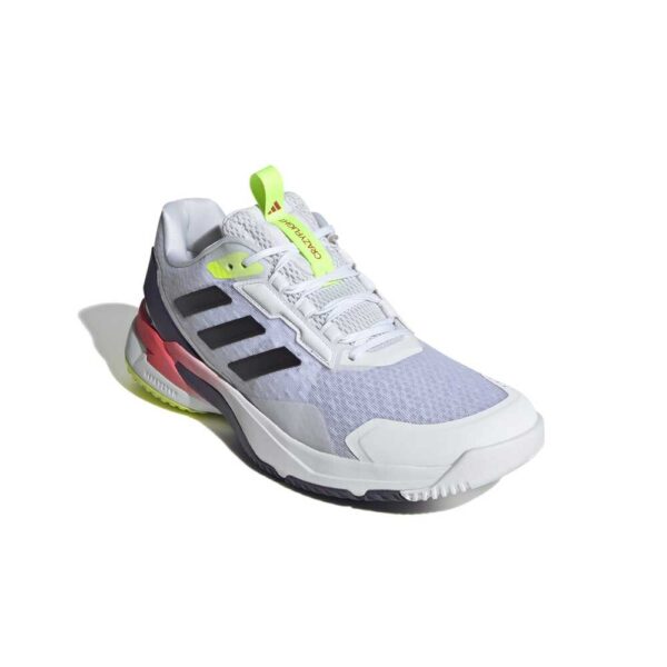 Adidas Mens Crazyflight 6 Indoor Court Shoes (White/Aurora Met/Semi Lucid Red) (2025)