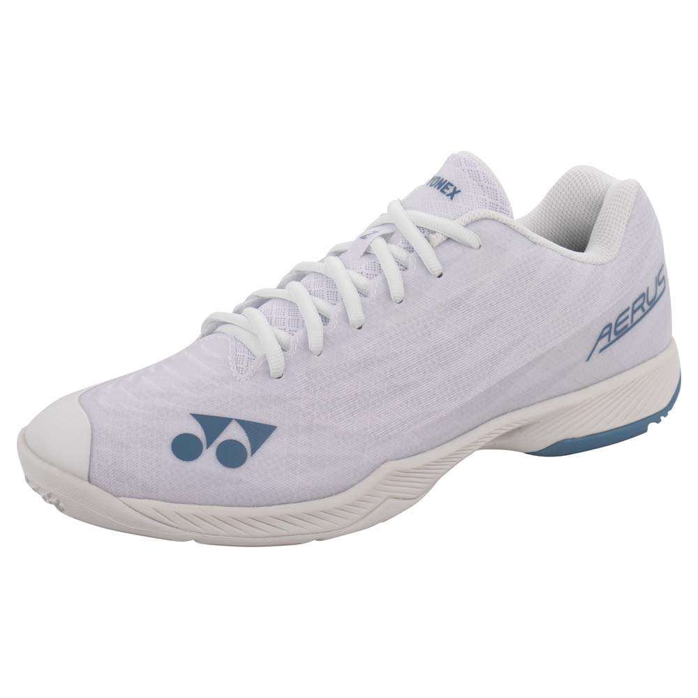 Yonex Aerus Z 2 Power Cushion Mens Badminton Shoes (White/Blue) (2025)