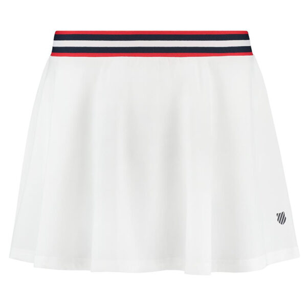 K-Swiss Womens Heritage Sport Pleat Skirt (White) - Size: X-Large