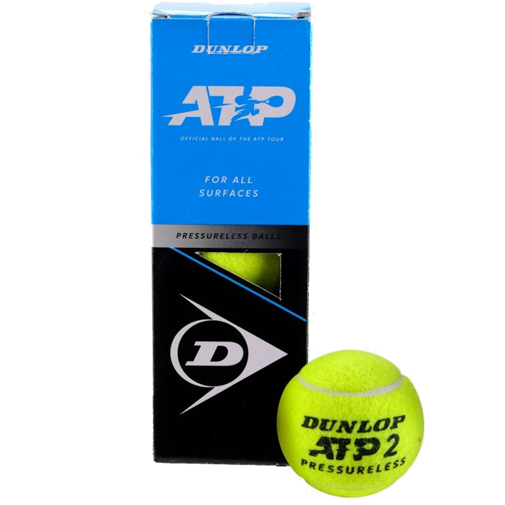 Dunlop ATP Pressureless Tennis Balls (3 Ball Box)