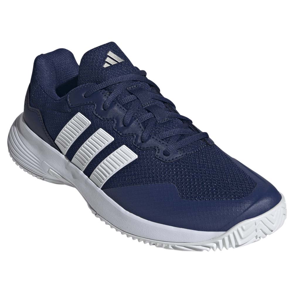 Adidas Mens GameCourt 2 All Court Shoe (dark blue/ftwr white/cyber met.) 2026