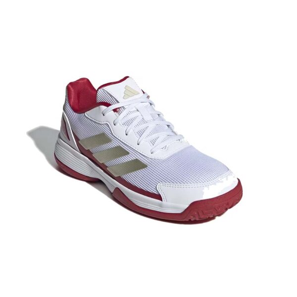 Adidas Junior CrazyQuick Kids Padel Shoe (White/Red) 2026