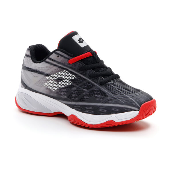 Lotto Junior Mirage 300 Tennis Shoes (Black/White/Flame Red) - Size: 36