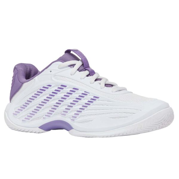 K-Swiss Womens Hypercourt Express 3 All Court Shoes (White/Purple Haze/Lunar Rock) 2026