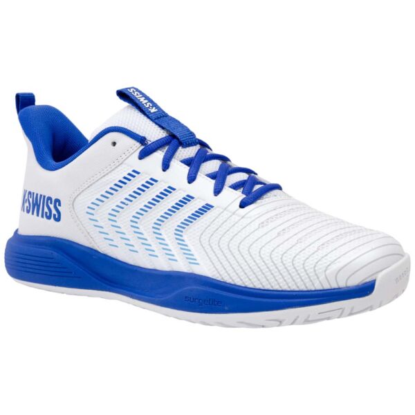 K-Swiss Mens Ultrashot Light All Court Shoes (White/Dazzling Blue/Baltic Sea) 2026