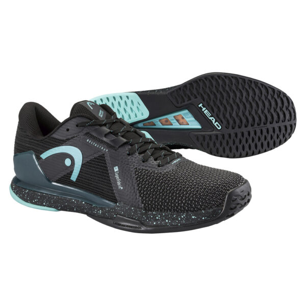 Head Mens Sprint Pro 4.0 SF All Court Shoe (Black/Teal) 2026