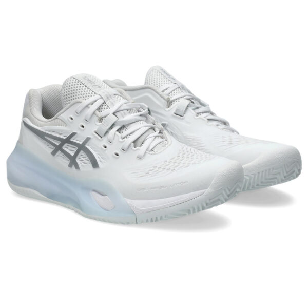 Asics Womens Gel-Resolution X Clay Court Shoe (White/Pure Silver) 2026