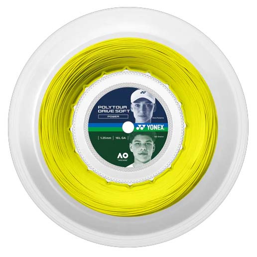 Yonex Poly Tour Drive Soft 200m Reel - Flash Yellow - Gauge: 1.25mm