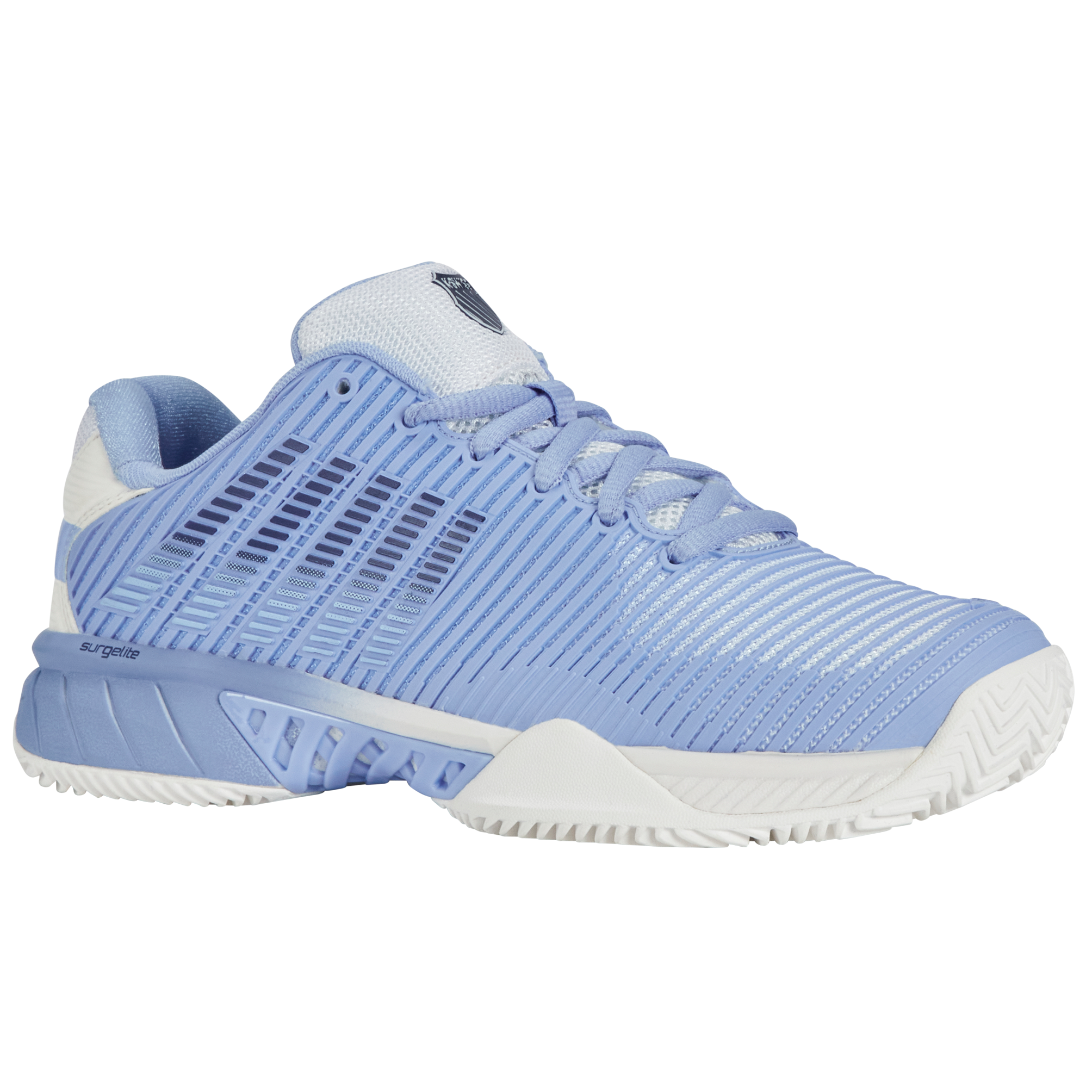K-Swiss Womens Hypercourt Express 2 HB All Court Shoe (Bright White/Open Air/Estate Blue) - Size 5 UK